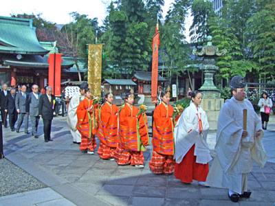 日枝神社の新嘗祭1