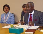 国際農業開発基金カナヨ・ンワンツエ副総裁との懇談会に出席